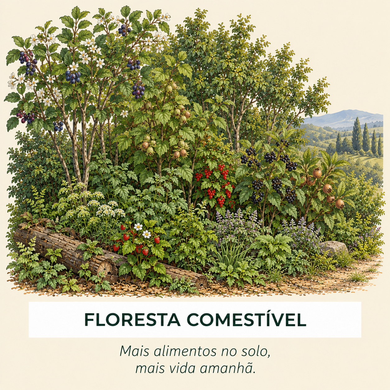 Pack Floresta comestível — 4 estratos