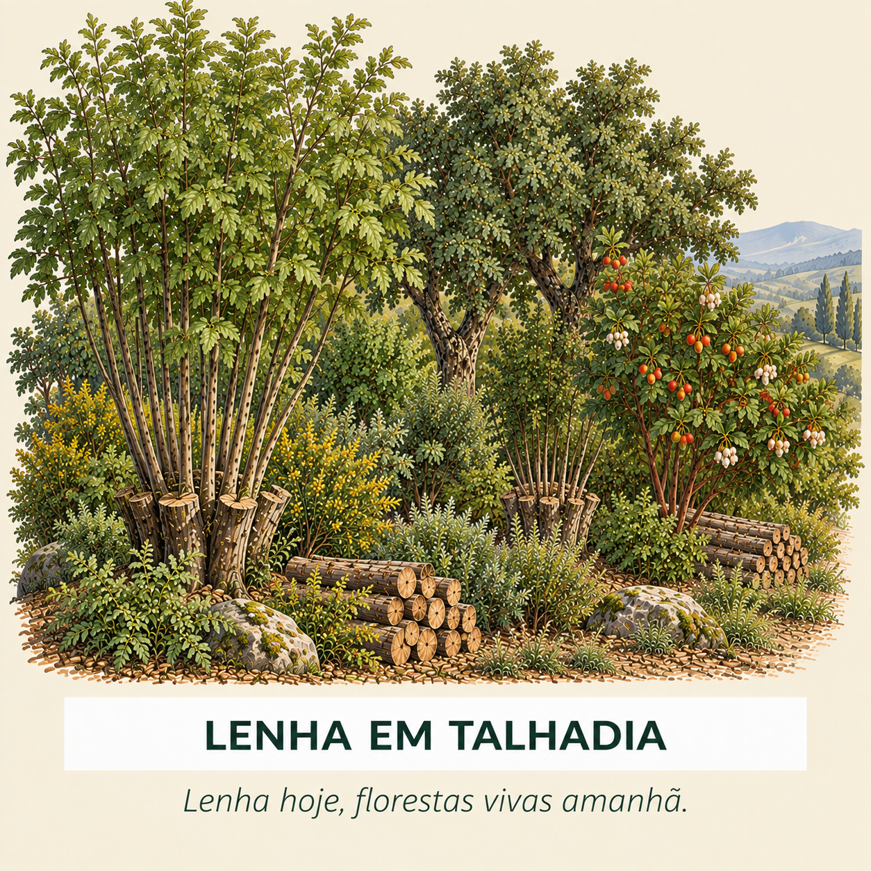 Pack Lenha em talhadia — 100 m²